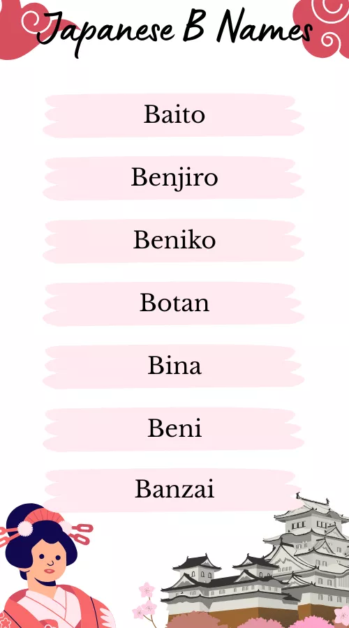 Japanese Names That Start With B Japanese Names That Start With B